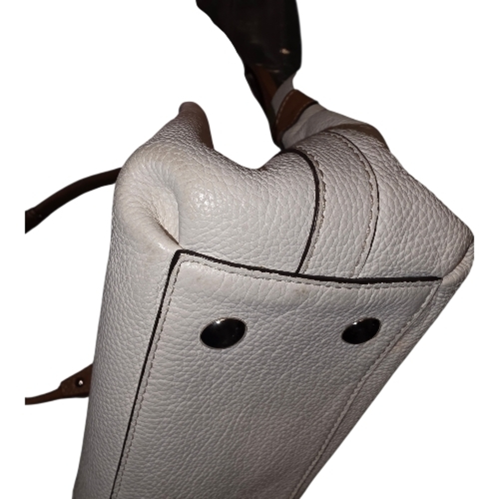 Coach Penelope Ivory Pebbled Leather Tote Handbag - EUC - Picture 14 of 16